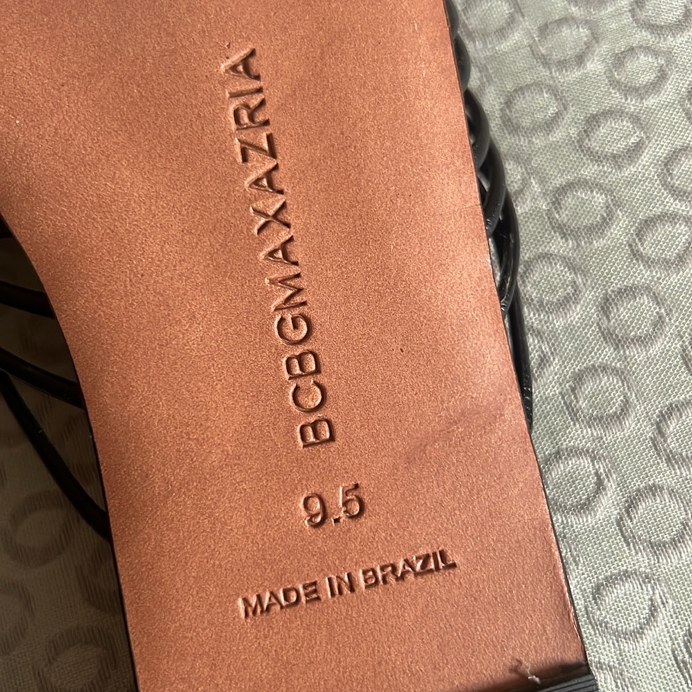 BCBGMAXAZRIA Black Women's Slide Sandals - Picture 9 of 12